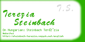 terezia steinbach business card